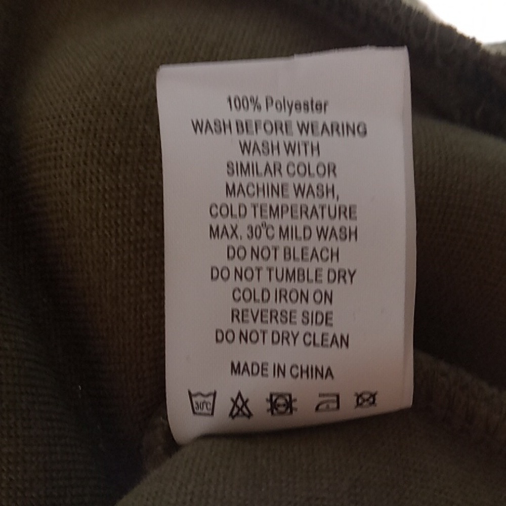 ZYIA Active Flying V Fleece Teddy Bomber Jacket Size S Army Green - Picture 9 of 10